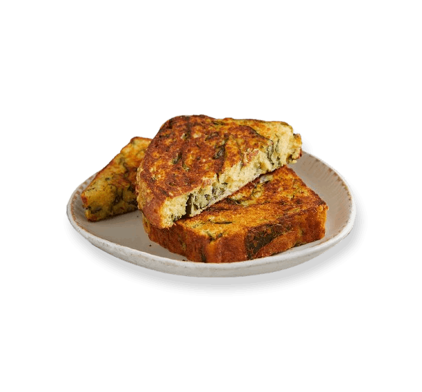 Parmesan, spinach & ricotta cornbread